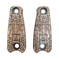 ESEE Izula short maple handle scales - Aztec / hand-painted