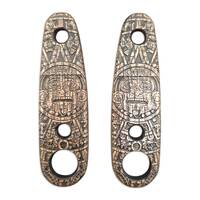 ESEE Izula 2 maple handle scales - Aztec / hand-painted