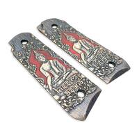 Ruger Mark IV 22/45 Maple Grips - Bad Buddha Avatar / Hand-painted