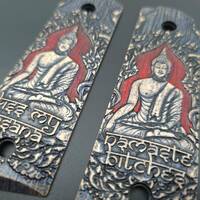 Ruger Mark IV 22/45 Maple Grips - Bad Buddha Avatar / Hand-painted