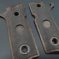Beretta 92XI, 92GTS Walnut Grips - Classic V2 Dark (15mm) / Hand-painted