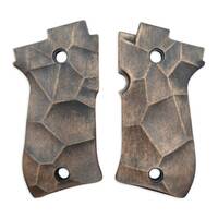 Beretta 85 maple grips - Crack V2 (3169) / hand-painted