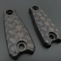 ESEE Izula short maple handle scales - Dragon Scales Black / hand-painted