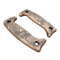 ESEE Junglas maple handle scales - Eagle Arrows / hand-painted