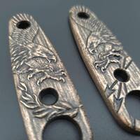 ESEE Izula 2 maple handle scales - Eagle Arrows / hand-painted