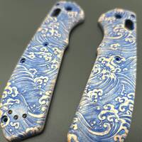 Japan Wave - Benchmade Freek 560 Knife Scales by Svechnikov Knives