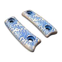 ESEE Candiru short maple handle scales - Japan Wave / hand-painted