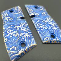 KelTec P15 Metal Maple Grips - Japan Wave / Hand-painted