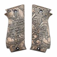 SAR K2 45/45 C maple grips - Jeremiah 51:20 / hand-painted
