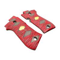 Beretta 85 Maple Grips - Katana Red Gold Coin / Hand-painted