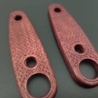 ESEE Izula 2 amaranth handle scales - Classic V2 / hand-painted