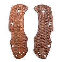 Spyderco Karahawk walnut handle scales - Classic V2 / hand-painted