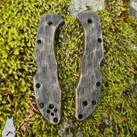 Old Fort - Spyderco Delica 4, Lil' Matriarch Knife Scales by Artur Soikkeli