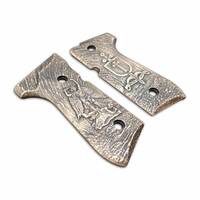 Beretta 92 Full-Size Maple Grips - Quis Ut Deus V2 / Hand-painted