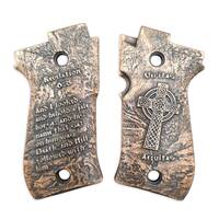 Beretta 85 maple grips - Revelation 6:8 / hand-painted