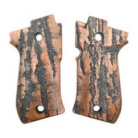 Beretta 85 maple grips - Roughness Bronze / hand-painted