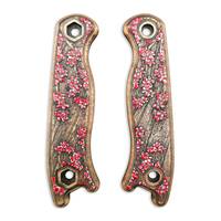 Ka-Bar Becker Short maple handle scales - Sakura / hand-painted