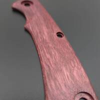 Hinderer Project X amaranth handle scales - Traditional / hand-painted