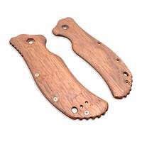 Zero Tolerance ZT 0350 walnut handle scales - Traditional / hand-painted