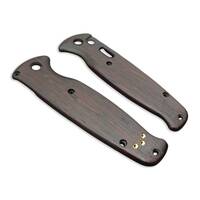 Benchmade Composite Lite Auto 4300 wenge handle scales - Traditional / hand-painted