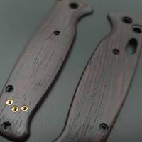 Benchmade Composite Lite Auto 4300 wenge handle scales - Traditional / hand-painted