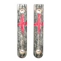 Trash Polka Cross - Ka-Bar Model 4 EK44, Model 5 EK45 Knife Scales by Svechnikov Knives