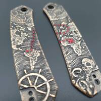 Treasure Map - CIVIVI Vision FG Knife Scales by Svechnikov Knives