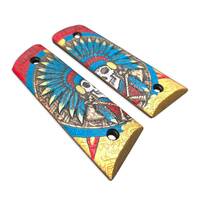 War Chief Multicolor V1 - Gearhead Archery 1911 Slider Bow Grips