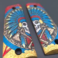 War Chief Multicolor V1 - Gearhead Archery 1911 Slider Bow Grips