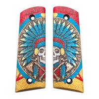 War Chief Multicolor V1 - Gearhead Archery 1911 Slider Bow Grips