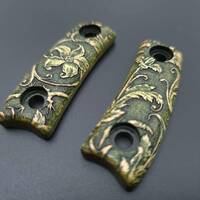 ESEE Candiru short maple handle scales - Wild Thickets Green / hand-painted