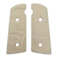 Daniel H9 Micarta Ivory Grips - Yin Yang Dragon / hand-painted