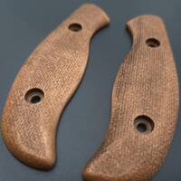 Spyderco Mule Team/2 maple handle scales - Almost Micarta (3166) / hand-painted
