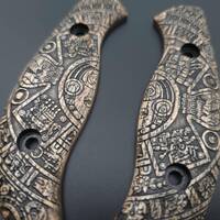 Aztec - Spyderco Mule Team, Mule Team 2 Knife Scales by Svechnikov Knives