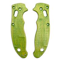 Spyderco Manix 2 maple handle scales - Bamboo / hand-painted