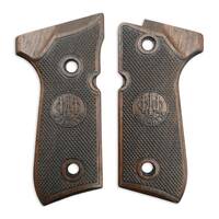 Beretta 92 full-size walnut grips - Classic V2 Medallion Dark / hand-painted
