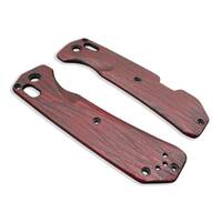 Benchmade Grizzly Creek 15060-2 maple handle scales - Fibers Dark Blood / hand-painted