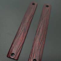 Fibers Dark Blood - CRKT CEO Flipper (blade 7,6 cm) Knife Scales by Svechnikov Knives