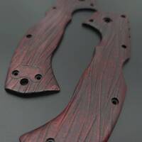 Fibers Dark Blood - Cold Steel 4-Max Elite Knife Scales by Svechnikov Knives