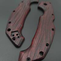 Fibers Dark Blood - Cold Steel Voyager Large Knife Scales by Svechnikov Knives