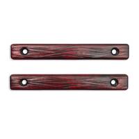 M-LOK Rail 120 mm maple panels - Fibers Dark Blood / hand-painted