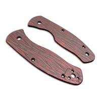 Fibers Dark Blood - Spyderco Persistence Knife Scales by Svechnikov Knives