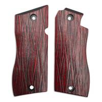 Star Model BM 9 maple grips - Fibers Dark Blood / hand-painted