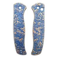 CIVIVI Incindie maple handle scales - Japan Wave / hand-painted