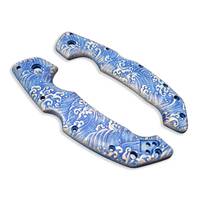 Cold Steel Voyager Large maple handle scales - Japan Wave / hand-painted