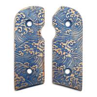 Kimber Solo maple grips - Japan Wave / hand-painted