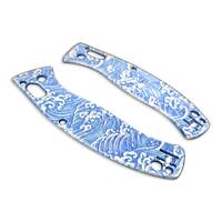 Spyderco D'Allara 3 maple handle scales - Japan Wave / hand-painted