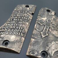 Star Model BM 9 Maple Grips - Matthew 5:38 / Hand-painted