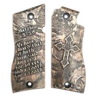 Star Model BM 9 maple grips - Matthew 5:38 / hand-painted
