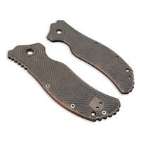 Zero Tolerance ZT 0350 walnut handle scales - Classic V2 Dark / hand-painted